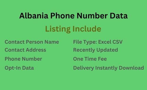 阿尔巴尼亚 移动电话号码列表
