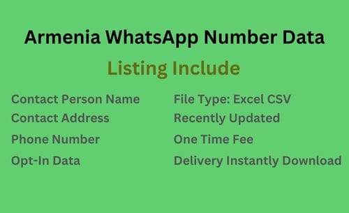 亚美尼亚 WhatsApp 号码列表