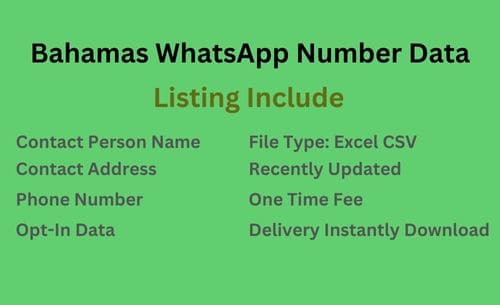 巴哈马 WhatsApp 号码列表