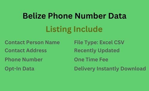 伯利兹 手机号码列表