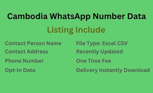 柬埔寨 WhatsApp 号码列表