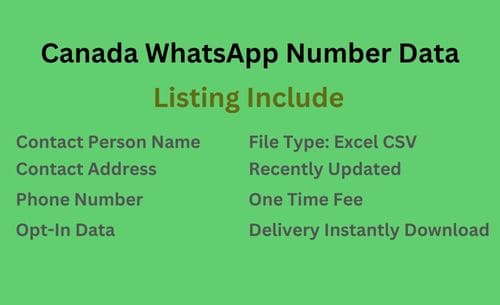 加拿大 WhatsApp 号码列表