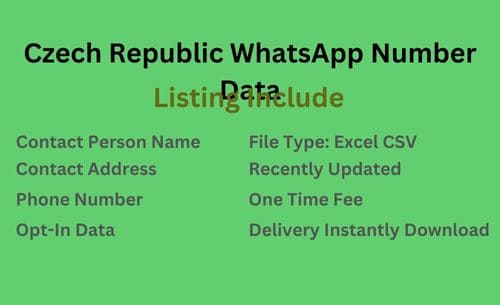 捷克共和国 WhatsApp 号码列表