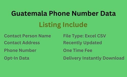 危地马拉 手机号码列表