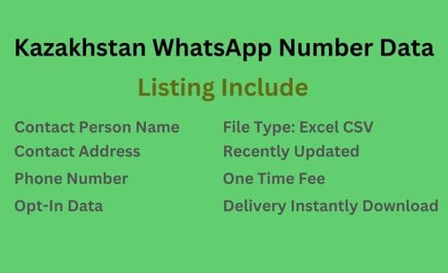 哈萨克斯坦 WhatsApp 号码列表