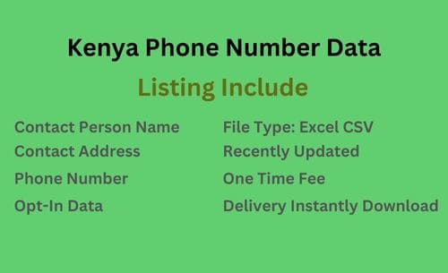 肯尼亚 手机号码列表