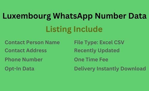 卢森堡 WhatsApp 号码列表a