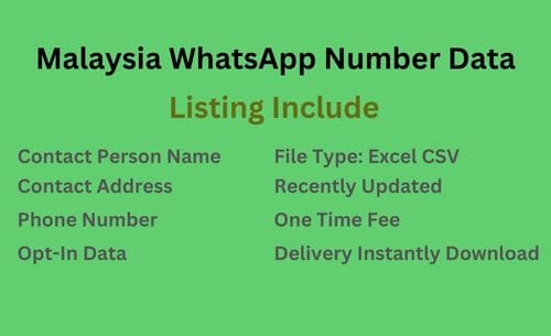 马来西亚 WhatsApp 号码列表