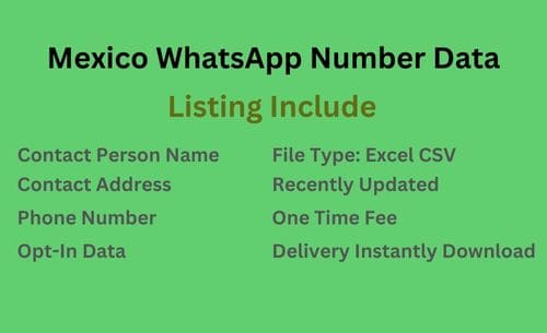 墨西哥 WhatsApp 号码列表