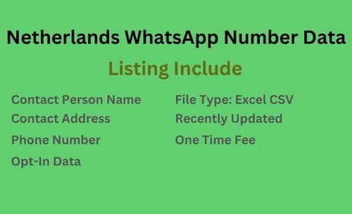 荷兰 WhatsApp 号码列表