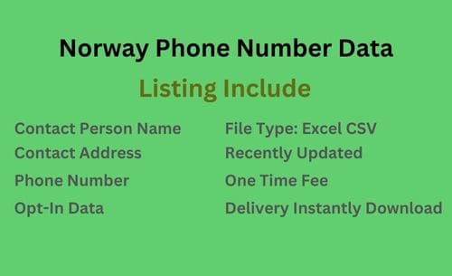 挪威 手机号码列表