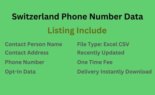 瑞士 手机号码列表