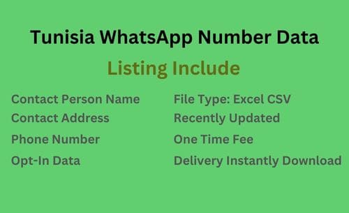 突尼斯 WhatsApp 号码列表