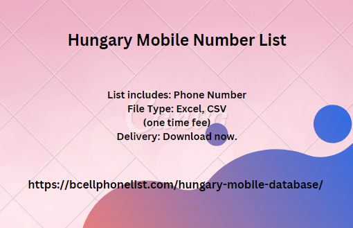 Hungary Mobile Number List