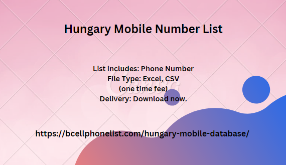 Hungary Mobile Number List