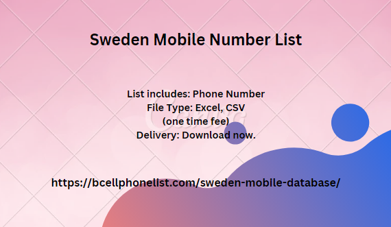 Sweden Mobile Number List